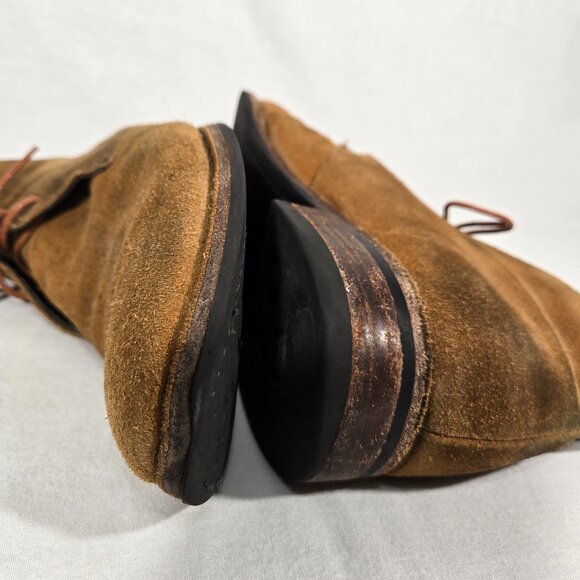 THURSDAY BOOT CO. The Scout Chukka Cognac Suede Thrusted Boots Men's Size 10.5. - Picture 8 of 17